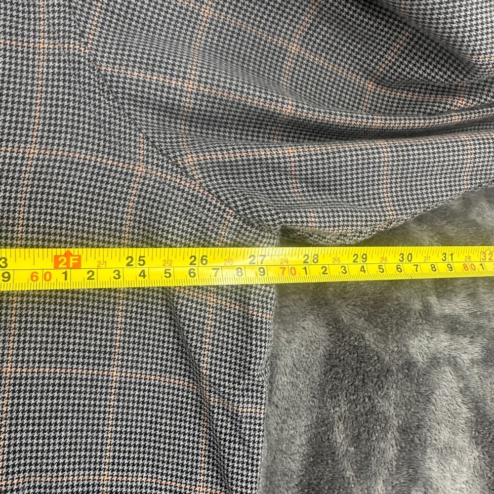 Orvis Mens‎ XL Classic Fit Tri-Blend Wool Cotton Houndstooth Plaid Button Down - Picture 8 of 9